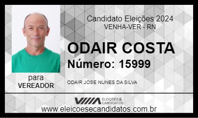 Candidato ODAIR COSTA 2024 - VENHA-VER - Eleições