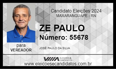 Candidato ZE PAULO 2024 - MAXARANGUAPE - Eleições