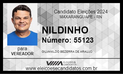 Candidato NILDINHO 2024 - MAXARANGUAPE - Eleições