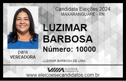 Candidato LUZIMAR BARBOSA 2024 - MAXARANGUAPE - Eleições