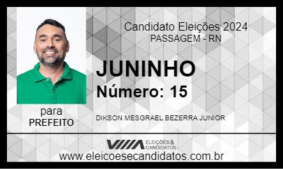 Candidato JUNINHO 2024 - PASSAGEM - Eleições