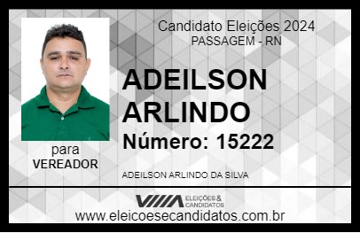 Candidato ADEILSON ARLINDO 2024 - PASSAGEM - Eleições