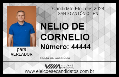 Candidato NELIO DE CORNELIO 2024 - SANTO ANTÔNIO - Eleições