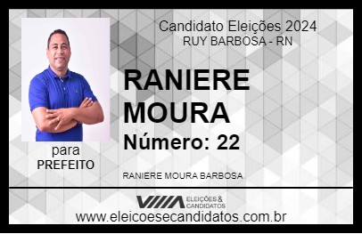 Candidato RANIERE MOURA 2024 - RUY BARBOSA - Eleições