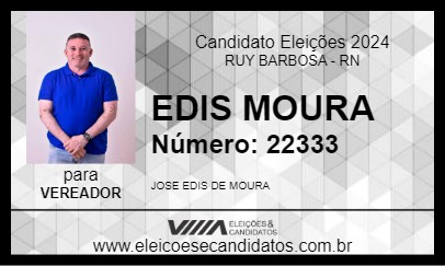 Candidato EDIS MOURA 2024 - RUY BARBOSA - Eleições