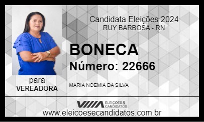 Candidato BONECA 2024 - RUY BARBOSA - Eleições