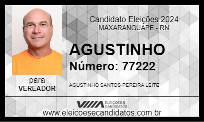 Candidato AGUSTINHO 2024 - MAXARANGUAPE - Eleições