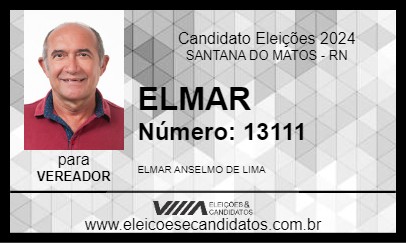 Candidato ELMAR 2024 - SANTANA DO MATOS - Eleições