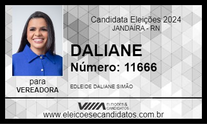 Candidato DALIANE 2024 - JANDAÍRA - Eleições