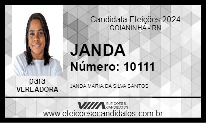 Candidato JANDA 2024 - GOIANINHA - Eleições