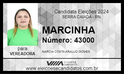 Candidato MARCINHA 2024 - SERRA CAIADA - Eleições