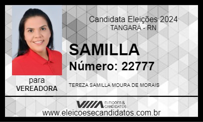 Candidato SAMILLA 2024 - TANGARÁ - Eleições