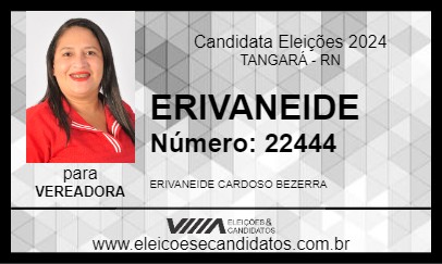 Candidato ERIVANEIDE 2024 - TANGARÁ - Eleições