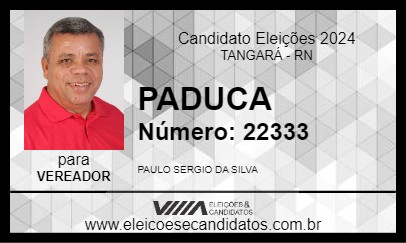 Candidato PADUCA 2024 - TANGARÁ - Eleições