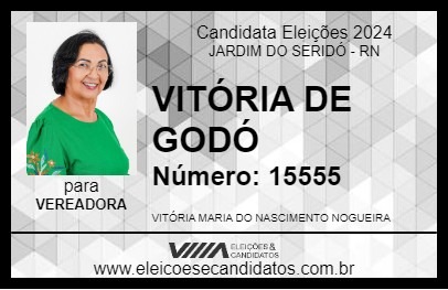 Candidato VITÓRIA DE GODÓ 2024 - JARDIM DO SERIDÓ - Eleições