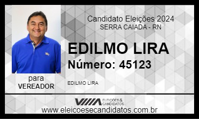 Candidato EDILMO LIRA 2024 - SERRA CAIADA - Eleições