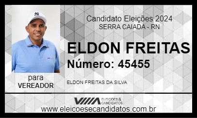 Candidato ELDON FREITAS 2024 - SERRA CAIADA - Eleições