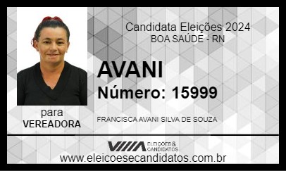 Candidato AVANI 2024 - BOA SAÚDE - Eleições