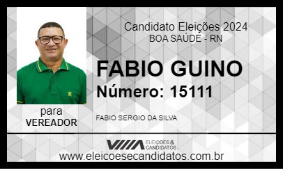 Candidato FABIO GUINO 2024 - BOA SAÚDE - Eleições