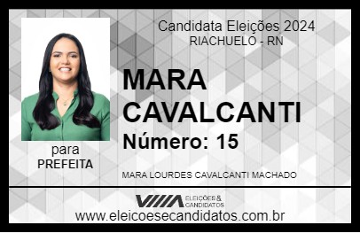 Candidato MARA CAVALCANTI 2024 - RIACHUELO - Eleições