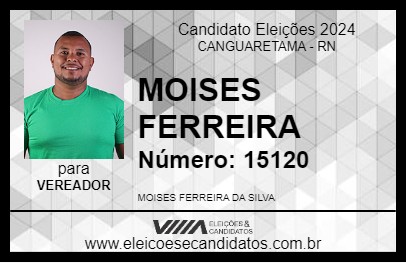 Candidato MOISES FERREIRA 2024 - CANGUARETAMA - Eleições