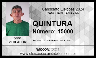 Candidato QUINTURA 2024 - CANGUARETAMA - Eleições