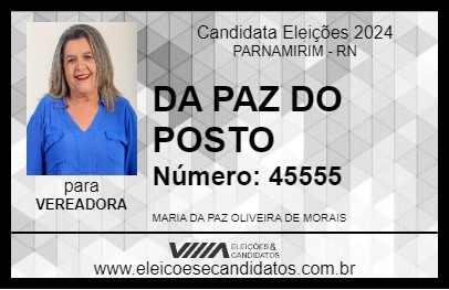 Candidato DA PAZ DO POSTO 2024 - PARNAMIRIM - Eleições