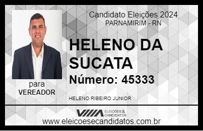 Candidato HELENO DA SUCATA 2024 - PARNAMIRIM - Eleições