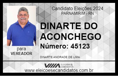 Candidato DINARTE DO ACONCHEGO 2024 - PARNAMIRIM - Eleições