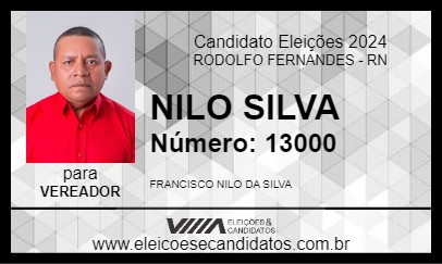 Candidato NILO SILVA 2024 - RODOLFO FERNANDES - Eleições