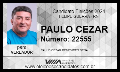 Candidato PAULO CEZAR 2024 - FELIPE GUERRA - Eleições