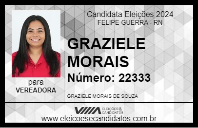 Candidato GRAZIELE MORAIS 2024 - FELIPE GUERRA - Eleições