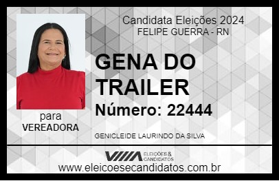 Candidato GENA DO TRAILER 2024 - FELIPE GUERRA - Eleições