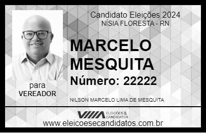 Candidato MARCELO MESQUITA 2024 - NÍSIA FLORESTA - Eleições