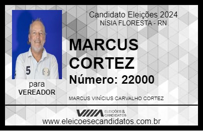 Candidato MARCUS CORTEZ 2024 - NÍSIA FLORESTA - Eleições