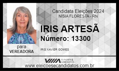 Candidato IRIS XAVIER 2024 - NÍSIA FLORESTA - Eleições