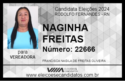 Candidato NAGINHA FREITAS 2024 - RODOLFO FERNANDES - Eleições