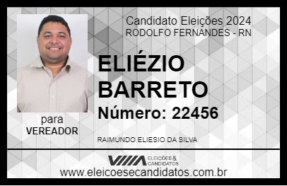 Candidato ELIÉZIO BARRETO 2024 - RODOLFO FERNANDES - Eleições