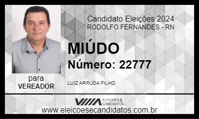 Candidato MIÚDO 2024 - RODOLFO FERNANDES - Eleições