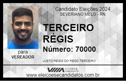 Candidato TERCEIRO RÉGIS 2024 - SEVERIANO MELO - Eleições