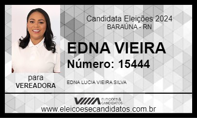 Candidato EDNA VIEIRA 2024 - BARAÚNA - Eleições