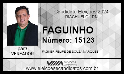 Candidato FAGUINHO 2024 - RIACHUELO - Eleições