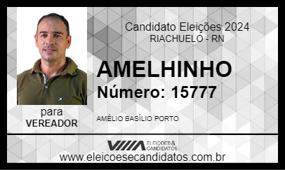 Candidato AMELHINHO 2024 - RIACHUELO - Eleições