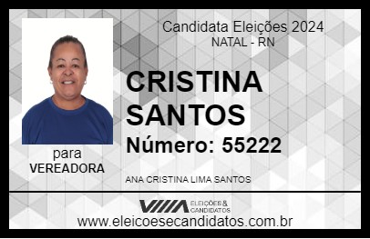 Candidato CRISTINA SANTOS 2024 - NATAL - Eleições