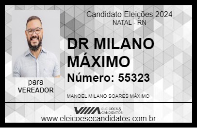 Candidato DR MILANO MÁXIMO 2024 - NATAL - Eleições