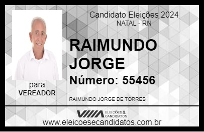 Candidato RAIMUNDO JORGE 2024 - NATAL - Eleições