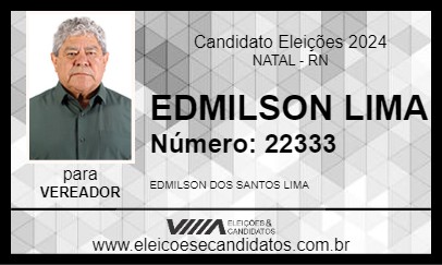 Candidato EDMILSON LIMA 2024 - NATAL - Eleições