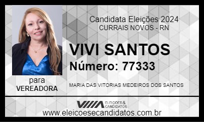 Candidato VIVI SANTOS 2024 - CURRAIS NOVOS - Eleições