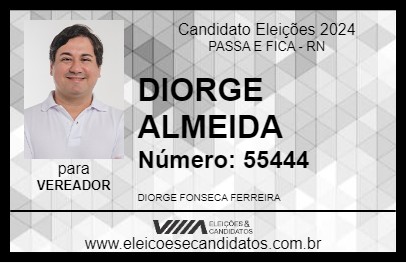 Candidato DIORGE ALMEIDA 2024 - PASSA E FICA - Eleições