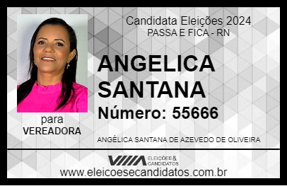 Candidato ANGELICA SANTANA 2024 - PASSA E FICA - Eleições